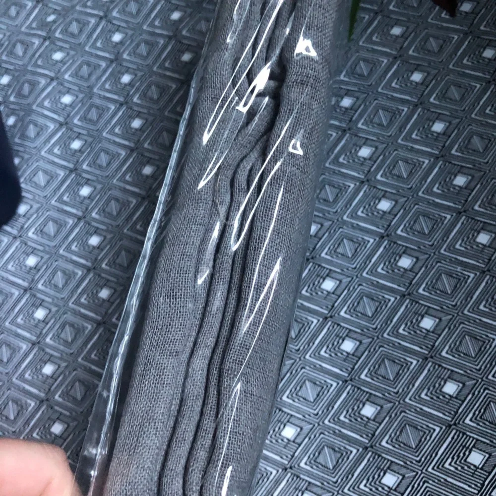 JCPenney Home Bayview Gray Sheer Grommet Curtain Panel 84” set of TWO